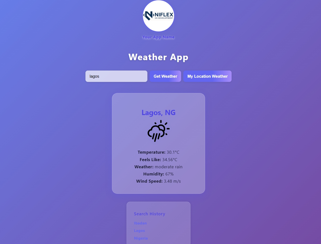 Weather Web App Project